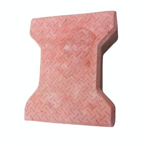 Cement Red I Shape Interlocking Paver Blocks Size X Mm Lxw