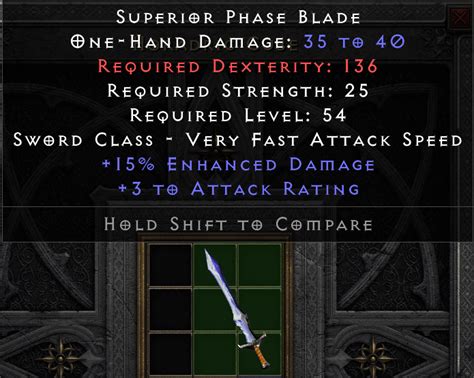 153 Superior Phase Blade Price Check Please Rdiablo2resurrected