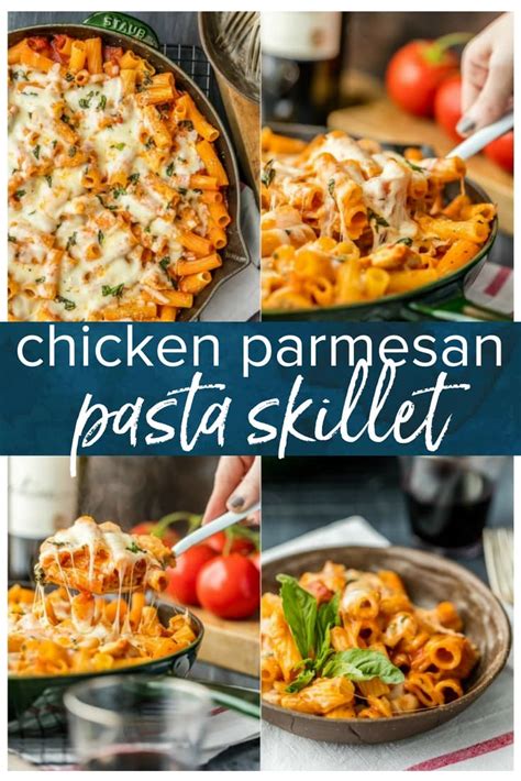 Chicken Parmesan Pasta Skillet One Pot How To Video