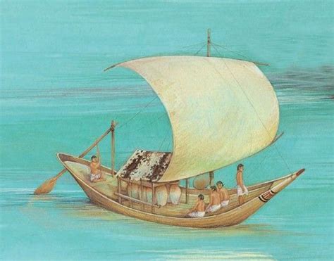 Nile sailing boat, ancient Egypt | Ägypten, Boot aus holz bauen, Umwelt