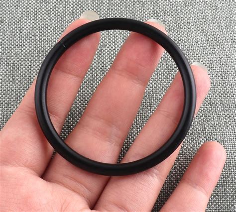 Black O Ring Non Welded 45 51mm Metal O Rings Open Round Etsy