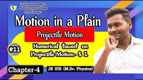 L M P Projectile Motion Numericals Class Chap Motion