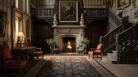 Premium Photo | Interior of Leeds Castle in Kent