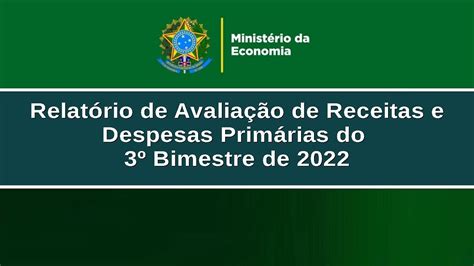 Relat Rio De Avalia O De Receitas E Despesas Prim Rias Bimestre