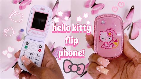 Unboxing Another Cute Hello Kitty Flip Phone Can Call And Text Youtube