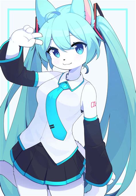 Download Cute Blue Hatsune Miku Picture | Wallpapers.com