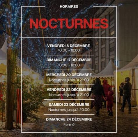 Horaires Des Nocturnes No L Sion Commerces Et Services