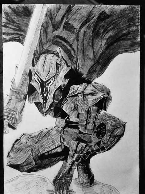 My pencil drawing of Berserk Armor : r/Berserk