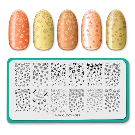 Summer Gradient M399 Nail Stamping Plate Maniology