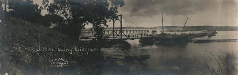 Okoboji Swing Bridge Iowa Large Format Postcard