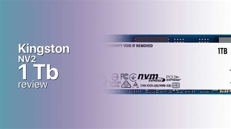 Kingston NV2 1Tb SSD Review, PCIe M.2 4.0 x 4, Specs and Speed