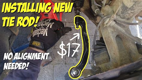 How To Replace Outer Tie Rod No Alignment Needed Youtube