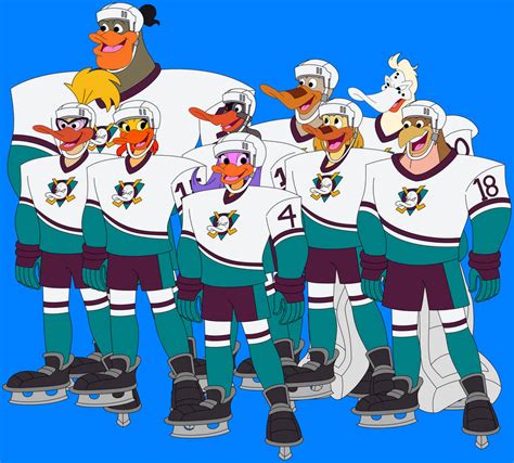 Mighty Ducks In Their Hockey Gear by HannahBro on DeviantArt