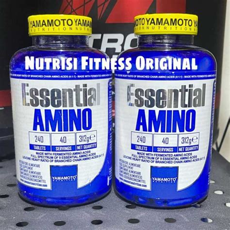 Promo YAMAMOTO Essential Amino 240 Tab 40 Servings Diskon 23 Di Seller