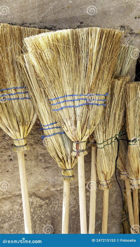 Old Witch Brooms Stock Image Image Of Besom Work Material 247215153