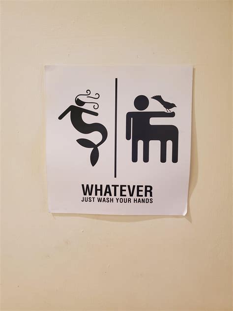 This restroom sign : r/funny