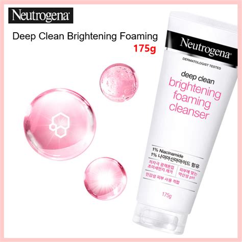 Neutrogena Deep Clean Brightening Foaming Cleanser 175g Niacinamide Low Ph Lazada Ph