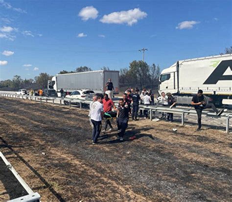 Edirne de feci kaza 12 araç birbirine girdi ölü ve çok sayıda yaralı