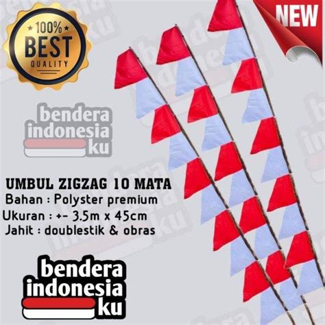 Promo Umbul Umbul Merah Putih Polos Bendera Umbul Umbul Sedia