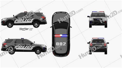 Ford Explorer Police Interceptor Utility 2016 Blueprint In Png Download Vehicles Clip Art Images