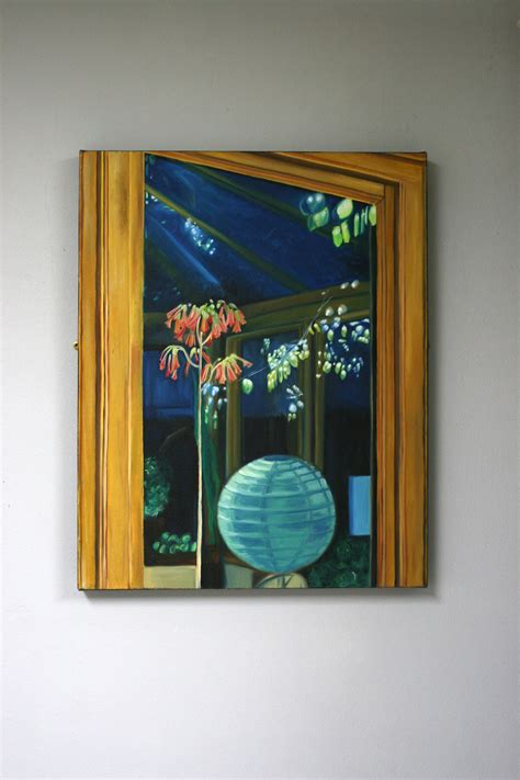 Oil Painting of Reflections in Window - Etsy