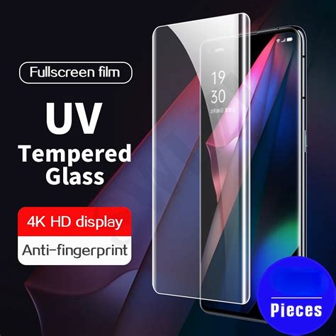 Para OPPO Reno 12 11 6 5 4 3 A3 Pro Película Protetora De Vidro UV