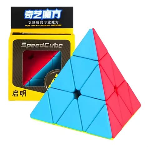 Cubo Rubik Piramide Qiyi Stickerless Pyraminx 3x3 Qiming Piraminx 3x3x3