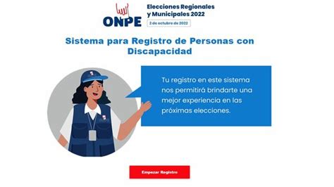 Ma Ana Vence Registro De Personas Con Discapacidad Ante La Onpe