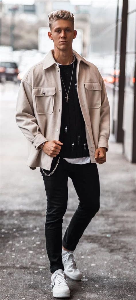 Coolest Shacket Outfit Ideas Worth Trying In Mens Outfits