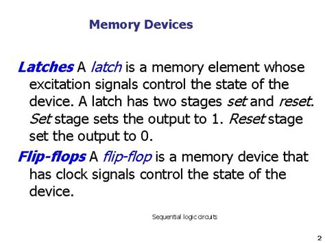 Chapter Synchronous Sequential Logic Sequential