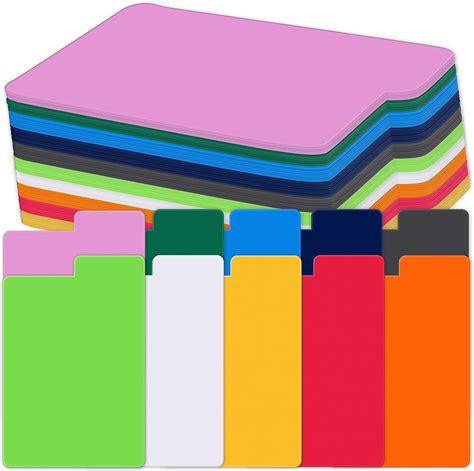120 Pcs Multi Colored Card Dividers Frosted Trading Card Dividers