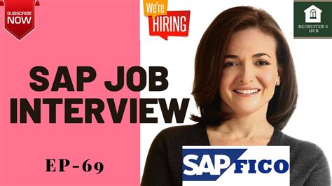 Sap Job Interview Sap Fico Consultant Youtube