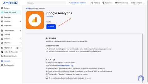 Agregar el código de Google Analytics a Amenitiz Amenitiz Centro de