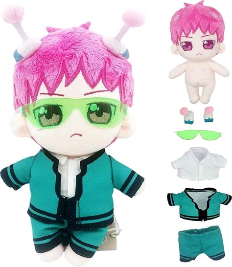 Uoozii Saiki K Plush 923cm Cute Anime Plush With Changeable Doll