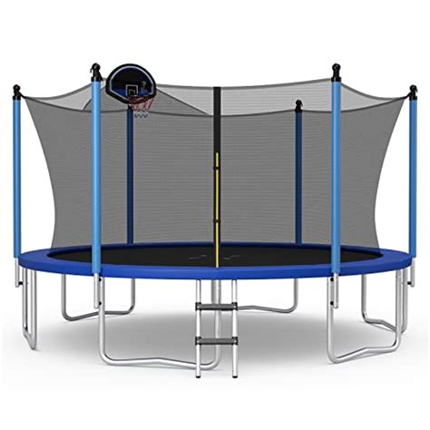 Giantex Trampoline with Basketball Hoop, 12 14 15 16 Ft Trampoline for ...