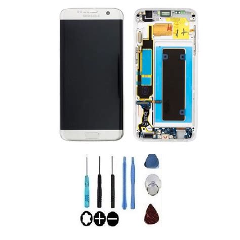 Original Ecran Display LCD Complet Argent Pour Samsung S7 Edge G935F