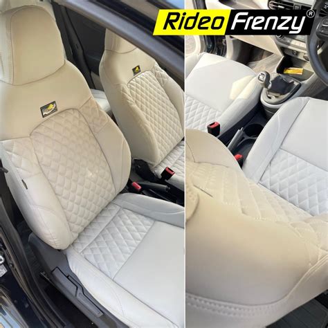 Buy Ice Grey Seat Covers For Hyundai Exter Diamond Stitch Free Shipping