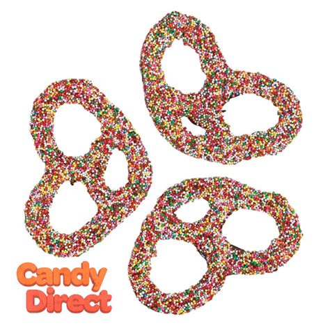 Nancy Adams Dark Chocolate Assorted Nonpareil Seeds Premier Pretzels