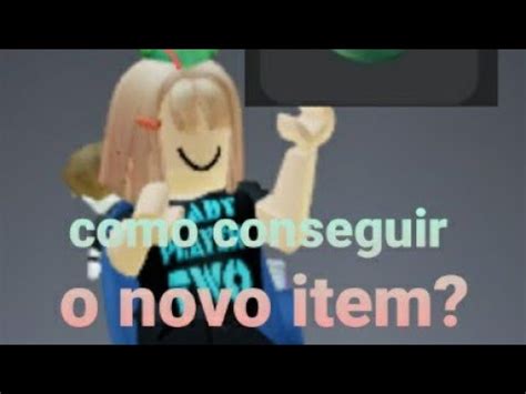 Como Conseguir O Novo Item Do Roblox YouTube