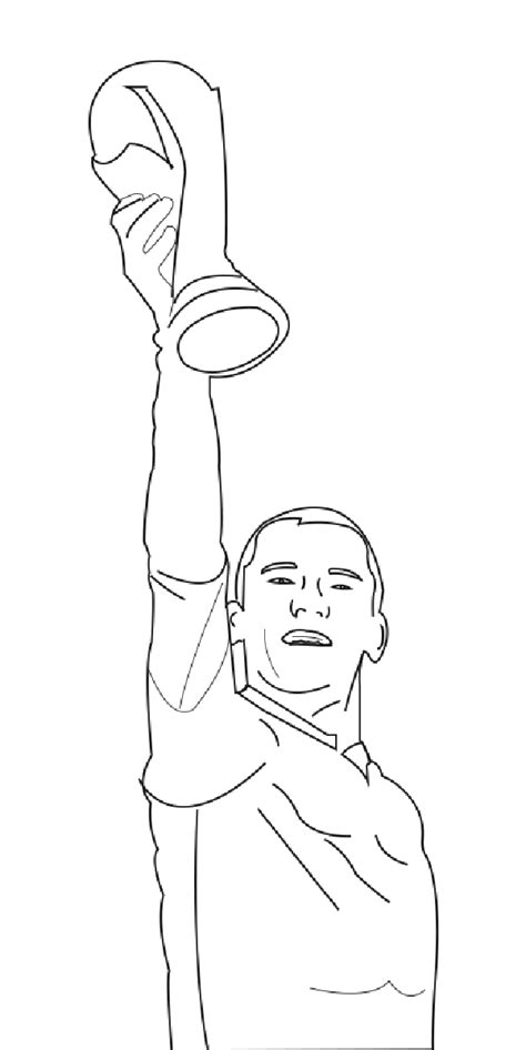 World Cup Trophy Coloring Page - Free Printable Coloring Pages for Kids