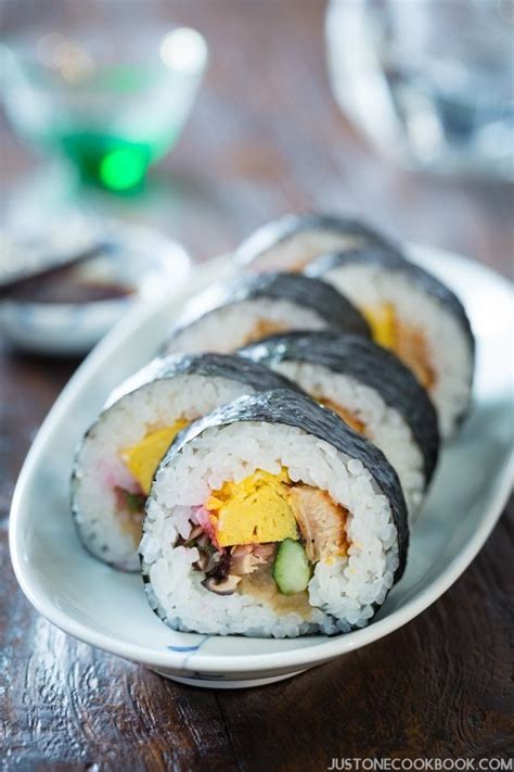 Futomaki Thick Sushi Roll Just One Cookbook