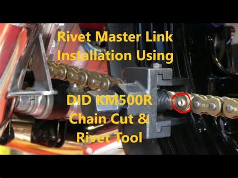 DID KM500R Chain Cut Rivet Tool RZ350 RZ FZ FZR Project Bike Ep11