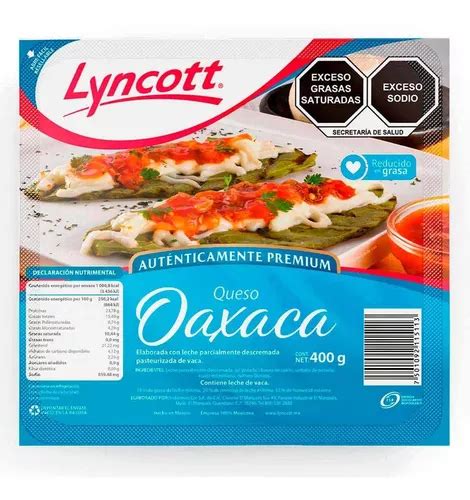 Queso Lyncott Oaxaca Reducido En Grasa G Mercadolibre