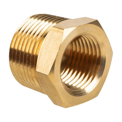 JUWO Brass Pipe Fitting Hex Bushing 1 NPT Male X 3 4 NPT Female