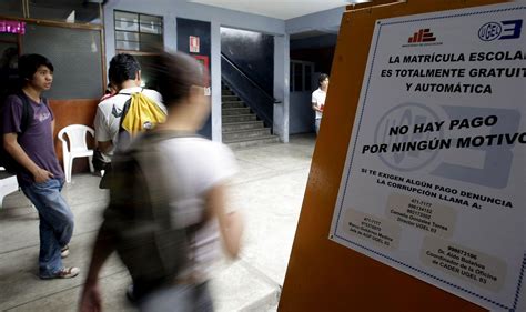 Todo lo que debe saber sobre la matrícula escolar 2017 El Informante Peru