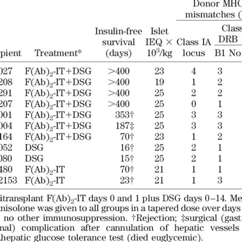 Allogenic isolated pancreas islet transplant results in STZ- induced... | Download Table