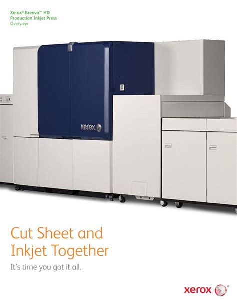 PDF Cut Sheet And Inkjet Together Xerox Cut Sheet And Inkjet