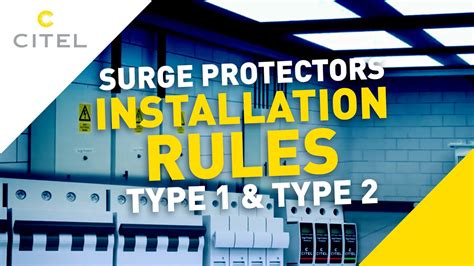 Type 1 And Type 2 Spd Installation And Rules Youtube