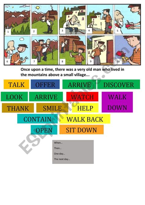 STORY ESL Worksheet By CLMP