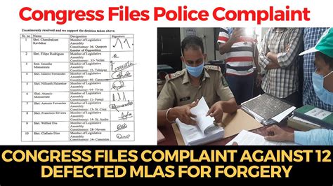 BreakingNews Congress Files Complaint Against 12 Defected MLAs For